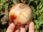 Polished and Natural Carnelian Agate Gemstone Spheres x 4 From Madagascar - Toprock Gemstones and Minerals 