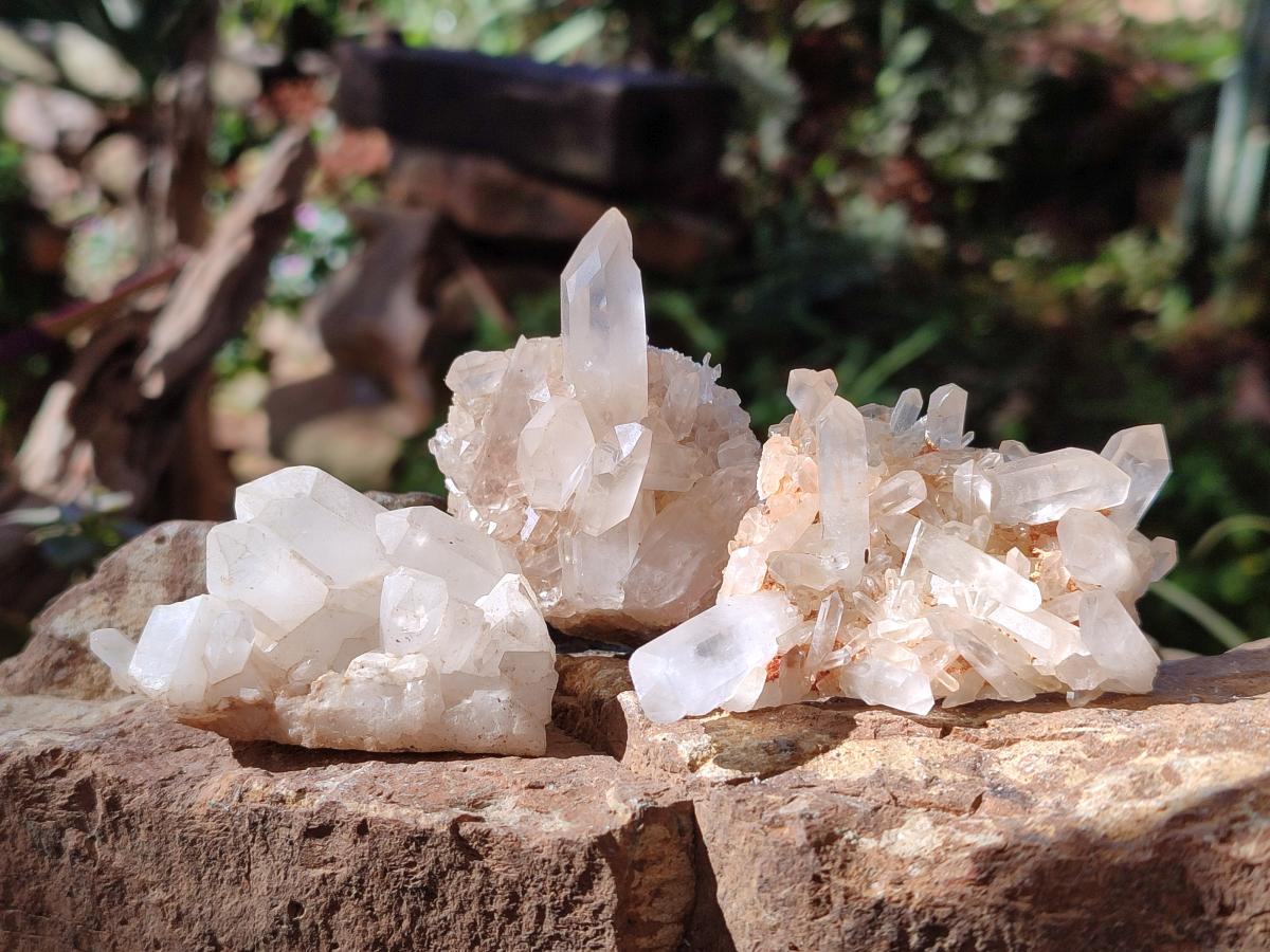 Natural Mixed Crystalline Quartz Clusters x 24 From Madagascar - Toprock Gemstones and Minerals 
