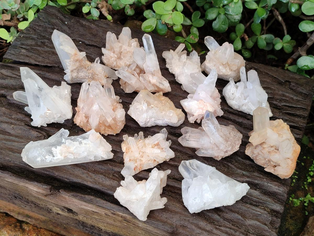Natural Mixed Crystalline Quartz Clusters x 24 From Madagascar - Toprock Gemstones and Minerals 