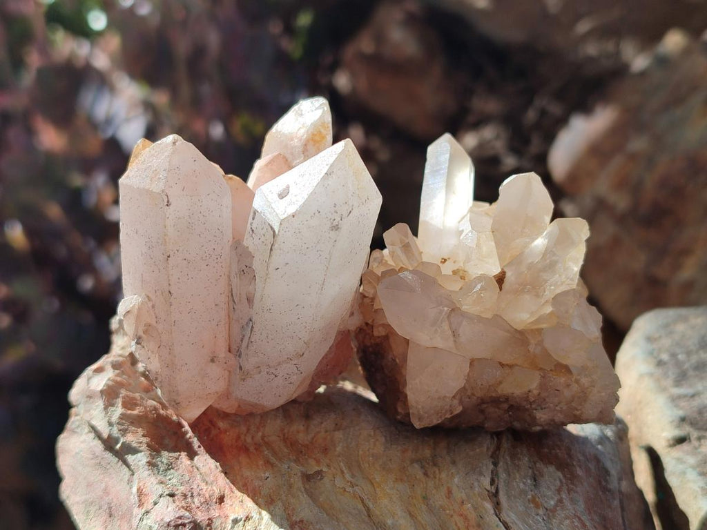 Natural Mixed Crystalline Quartz Clusters x 24 From Madagascar - Toprock Gemstones and Minerals 