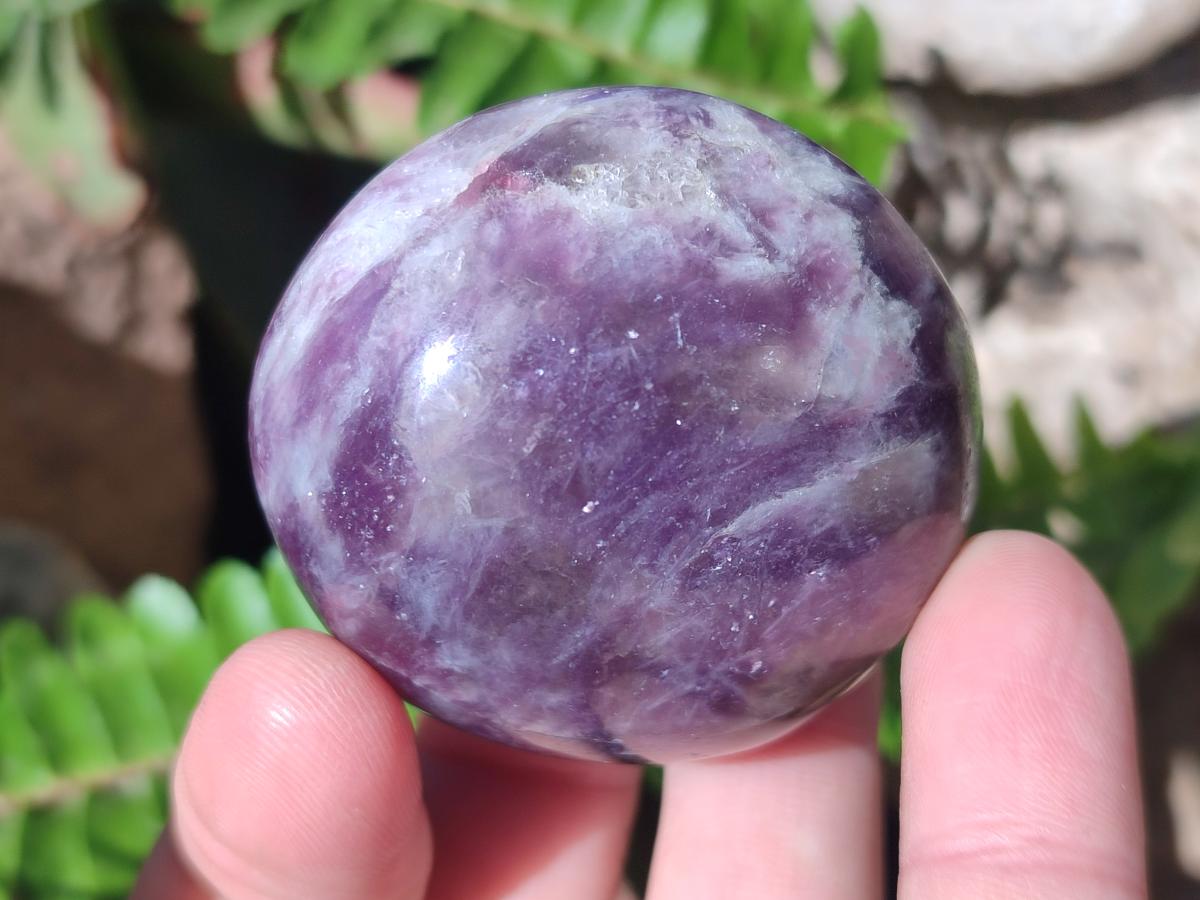 Polished Lepidolite Galets x 24 From Ambatondrazaka, Madagascar - Toprock Gemstones and Minerals 