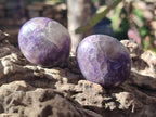 Polished Lepidolite Galets x 24 From Ambatondrazaka, Madagascar - Toprock Gemstones and Minerals 