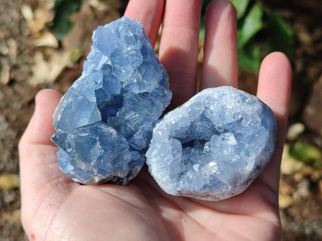 Natural Mini Blue Celestite Specimens x 4,2 Kg Lot From Sakoany, Madagascar - Toprock Gemstones and Minerals 