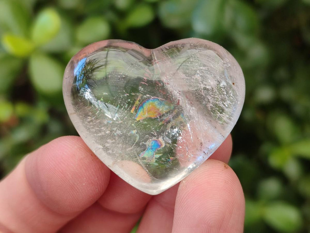 Polished Small Rock Crystal Hearts x 35 From Amoron’i Mania, Madagascar - Toprock Gemstones and Minerals 