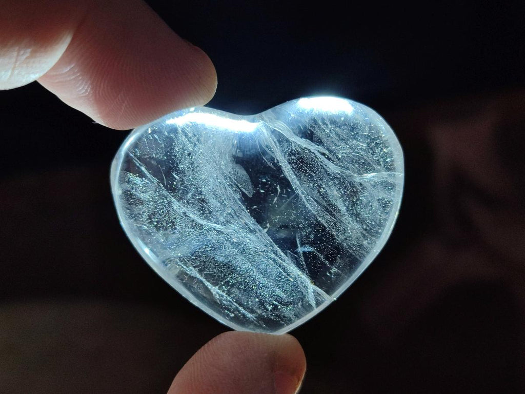 Polished Small Rock Crystal Hearts x 35 From Amoron’i Mania, Madagascar - Toprock Gemstones and Minerals 