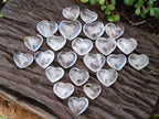 Polished Small Rock Crystal Hearts x 35 From Amoron’i Mania, Madagascar - Toprock Gemstones and Minerals 