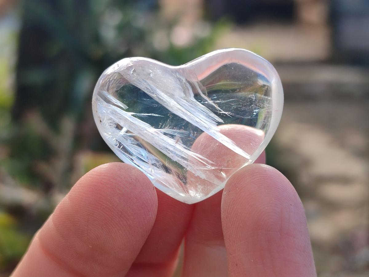Polished Small Rock Crystal Hearts x 35 From Amoron’i Mania, Madagascar - Toprock Gemstones and Minerals 