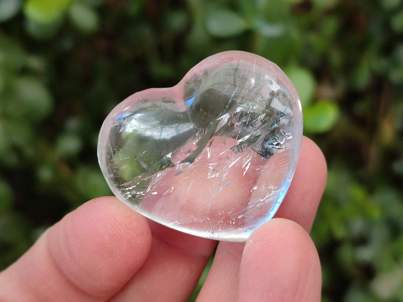 Polished Small Rock Crystal Hearts x 35 From Amoron’i Mania, Madagascar - Toprock Gemstones and Minerals 