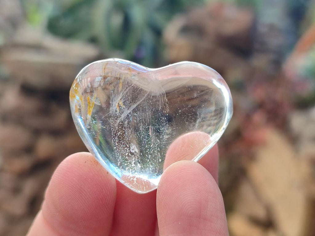 Polished Small Rock Crystal Hearts x 35 From Amoron’i Mania, Madagascar - Toprock Gemstones and Minerals 