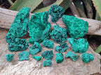 Natural Silky Malachite Specimens x 18 From Kasompe, Congo - Toprock Gemstones and Minerals 