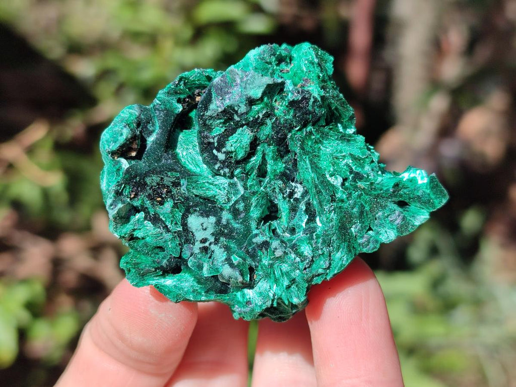 Natural Silky Malachite Specimens x 18 From Kasompe, Congo - Toprock Gemstones and Minerals 