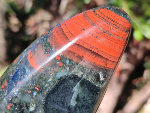 Polished Bloodstone Standing Display Pieces x 3 From Swaziland - Toprock Gemstones and Minerals 