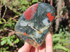 Polished Bloodstone Standing Display Pieces x 3 From Swaziland - Toprock Gemstones and Minerals 
