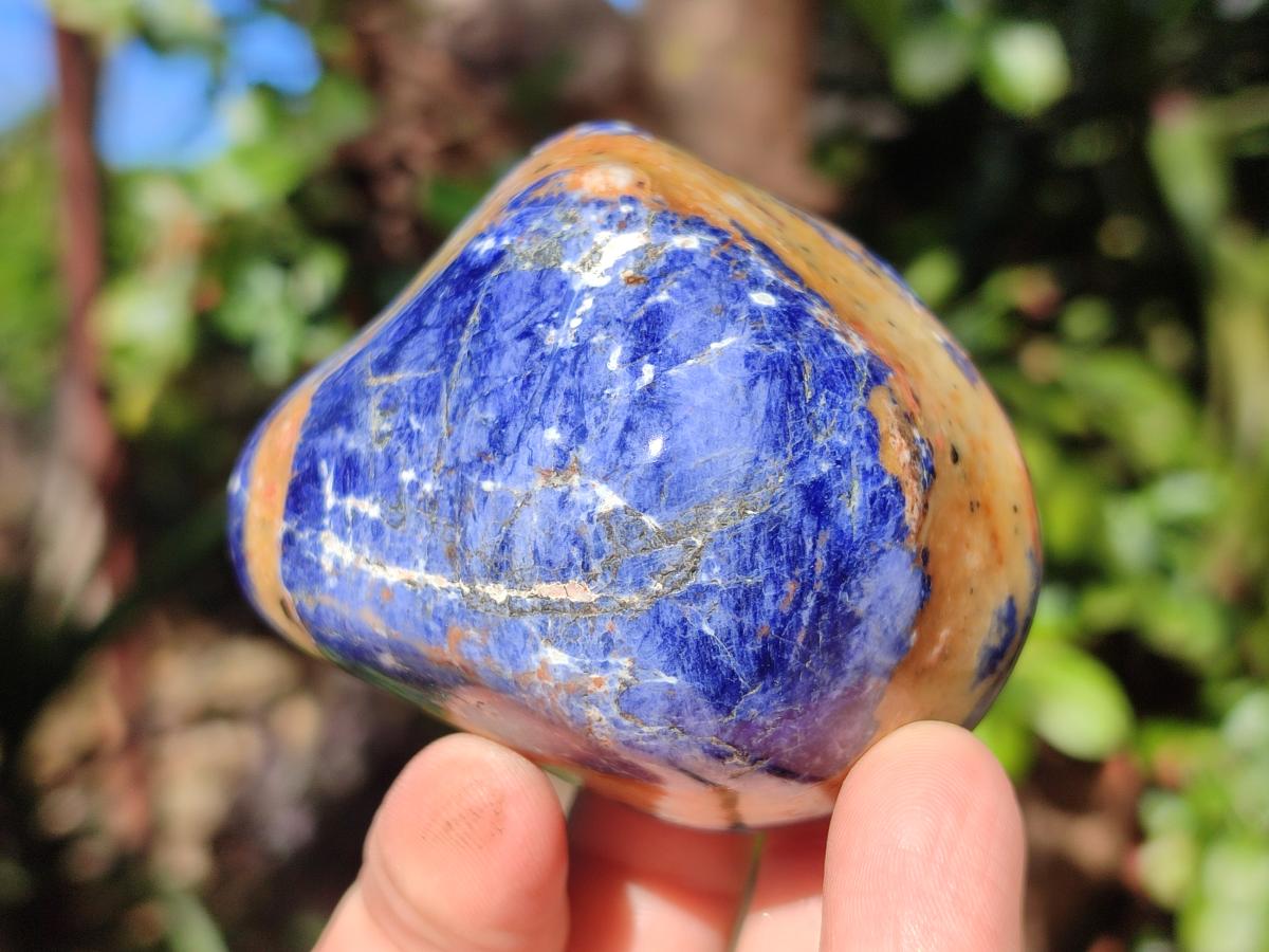 Polished Sodalite Free Forms x 6 From Kunene River, Namibia - Toprock Gemstones and Minerals 