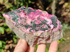 Natural Salrose Cobaltoan Dolomite Specimens with Malachite and Heterogenite x 2 From Kakanda, Congo - Toprock Gemstones and Minerals 