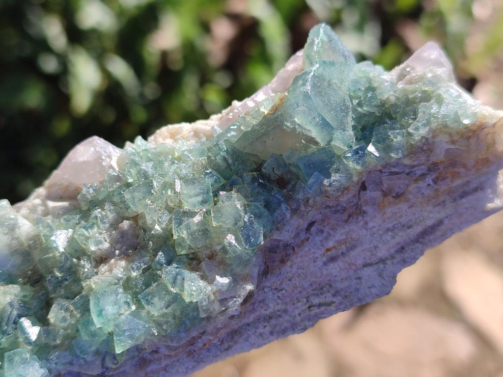 Natural Green Cubic Fluorite Specimens x 4 From Mandrosonoro, Madagascar - Toprock Gemstones and Minerals 