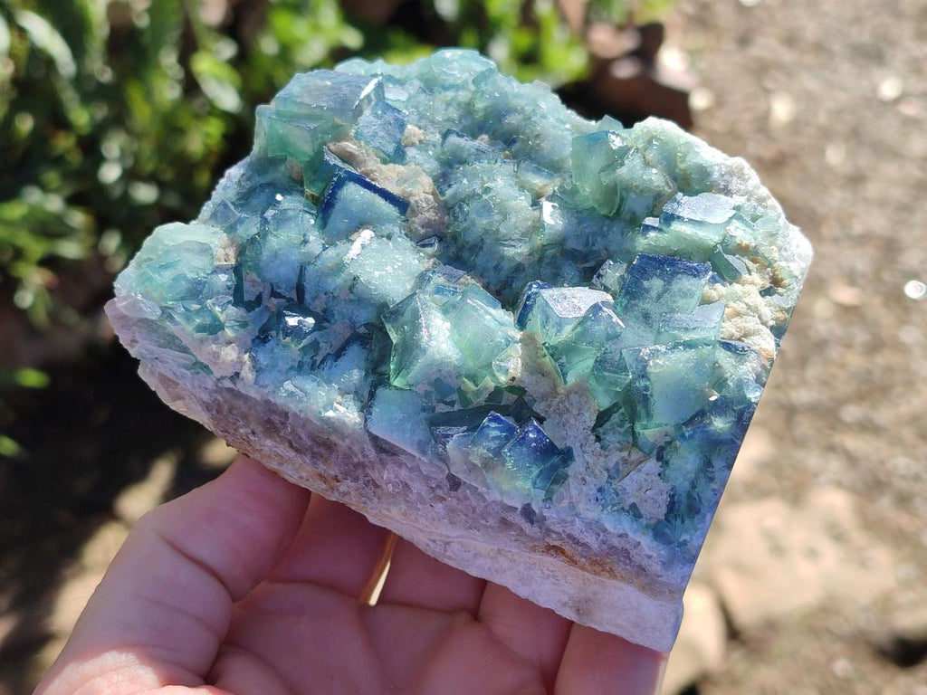 Natural Green Cubic Fluorite Specimens x 4 From Mandrosonoro, Madagascar - Toprock Gemstones and Minerals 