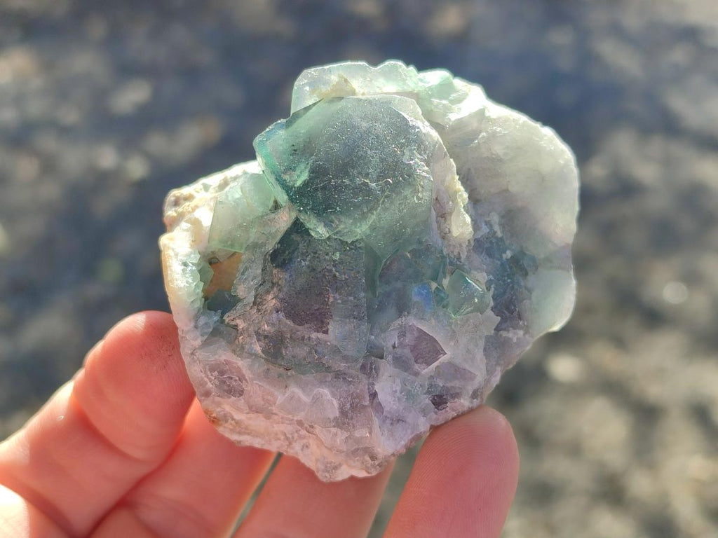 Natural Green Cubic Fluorite Specimens x 4 From Mandrosonoro, Madagascar - Toprock Gemstones and Minerals 