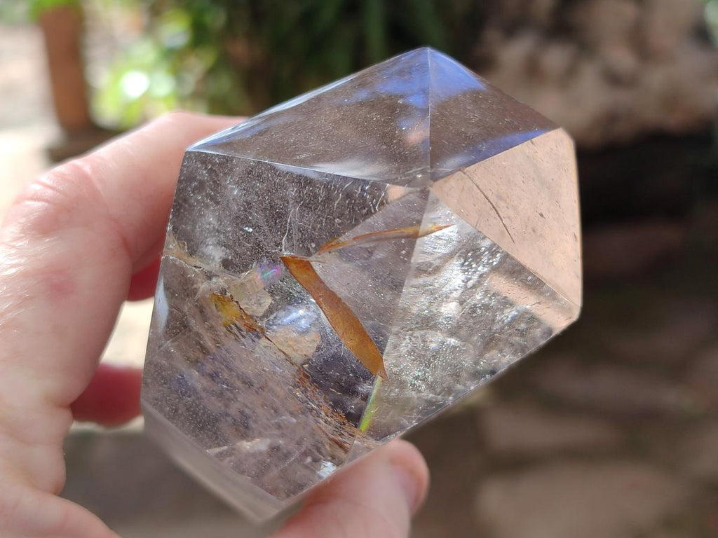 Polished Smokey Quartz Standing Display Crystals x 2 From Madagascar - Toprock Gemstones and Minerals 