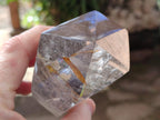 Polished Smokey Quartz Standing Display Crystals x 2 From Madagascar - Toprock Gemstones and Minerals 
