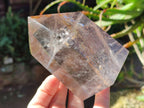 Polished Smokey Quartz Standing Display Crystals x 2 From Madagascar - Toprock Gemstones and Minerals 