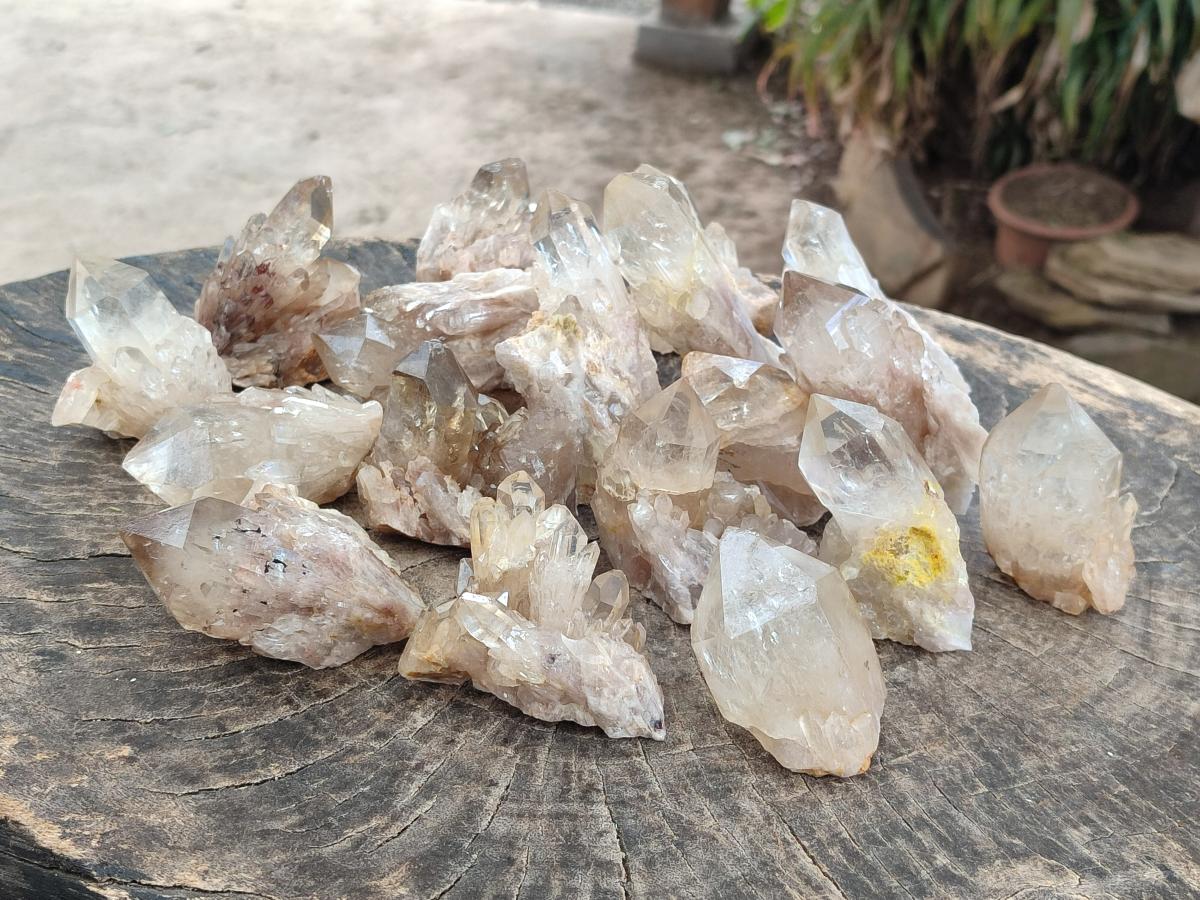 Natural Cascading Citrine Quartz Crystals x 24 From Luena, Congo - Toprock Gemstones and Minerals 