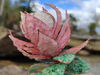 Hand Made Gemstone King Protea Flowers x 2 From South Africa - Toprock Gemstones and Minerals 