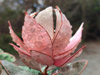 Hand Made Gemstone King Protea Flowers x 2 From South Africa - Toprock Gemstones and Minerals 