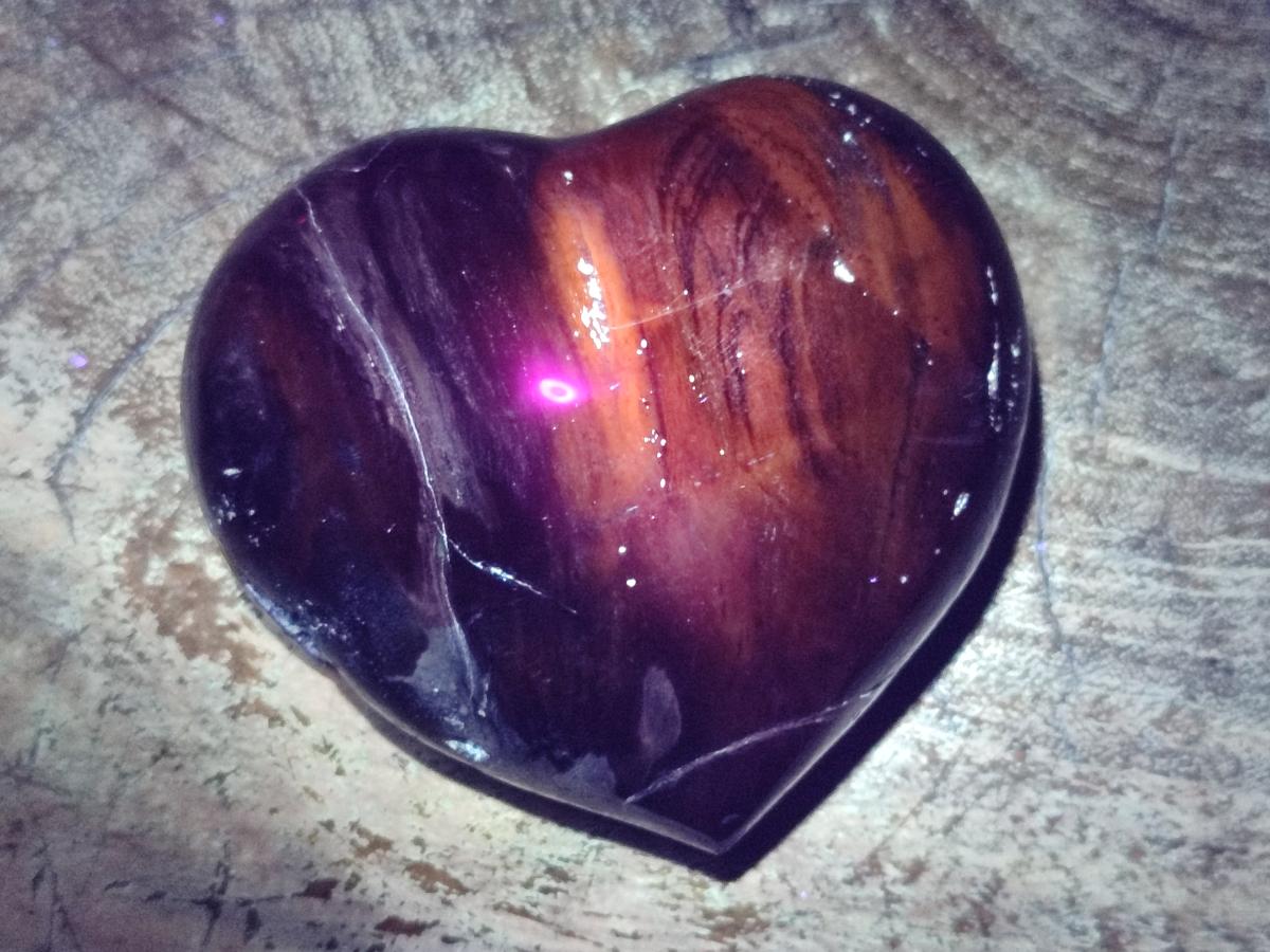Polished Red Podocarpus Petrified Wood Hearts x 2 From Marovoay, Madagascar - Toprock Gemstones and Minerals 
