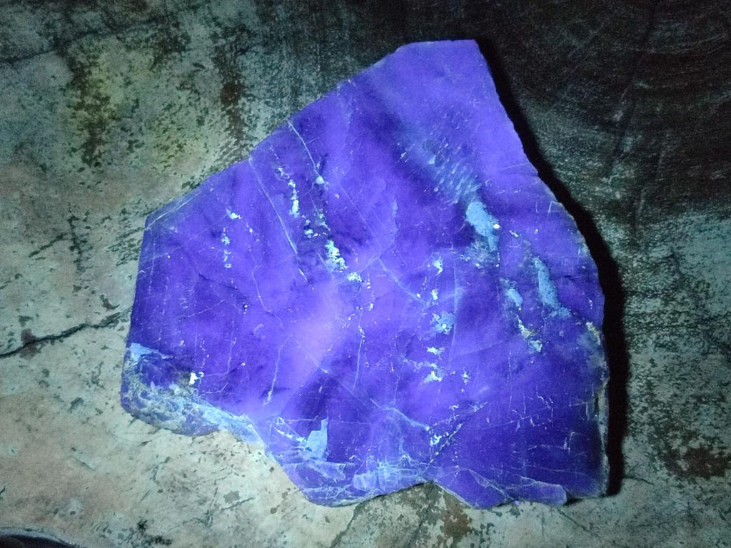 Polished Watermelon Fluorite Slices with Natural Edging x 2 From Uis, Namibia - Toprock Gemstones and Minerals 