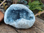 Natural Large Blue Celestite Geode Specimen x 1 From Sakoany, Madagascar - Toprock Gemstones and Minerals 