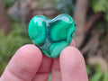 Polished Mini Flower Banded Malachite Jewellery Hearts x 43 From Congo - Toprock Gemstones and Minerals 