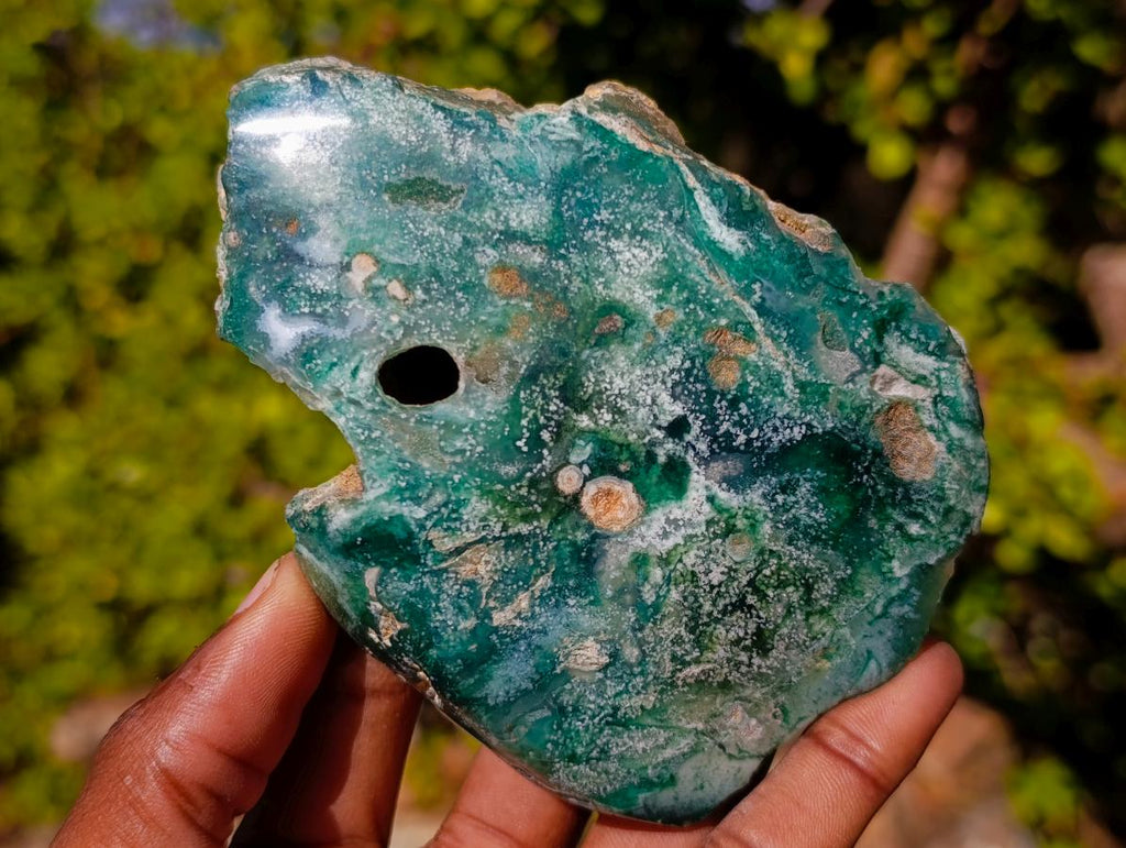 Polished One Side Great Dyke Mtorolite Chrysoprase Slices x 6 From Great Dyke Mountain Range, Zimbabwe - Toprock Gemstones and Minerals 