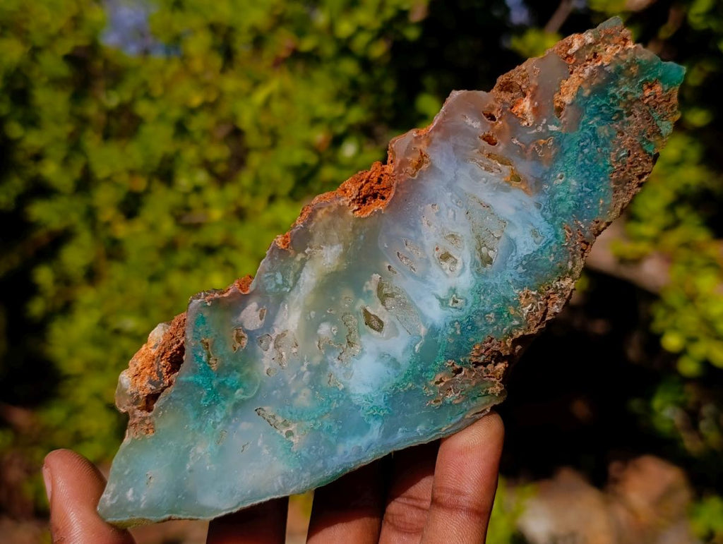 Polished One Side Great Dyke Mtorolite Chrysoprase Slices x 6 From Great Dyke Mountain Range, Zimbabwe - Toprock Gemstones and Minerals 