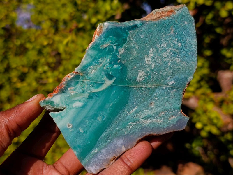 Polished One Side Great Dyke Mtorolite Chrysoprase Slices x 6 From Great Dyke Mountain Range, Zimbabwe - Toprock Gemstones and Minerals 