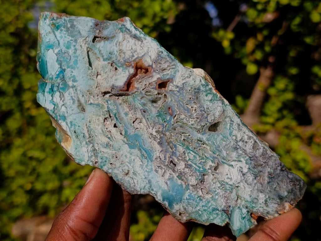 Polished One Side Great Dyke Mtorolite Chrysoprase Slices x 6 From Great Dyke Mountain Range, Zimbabwe - Toprock Gemstones and Minerals 