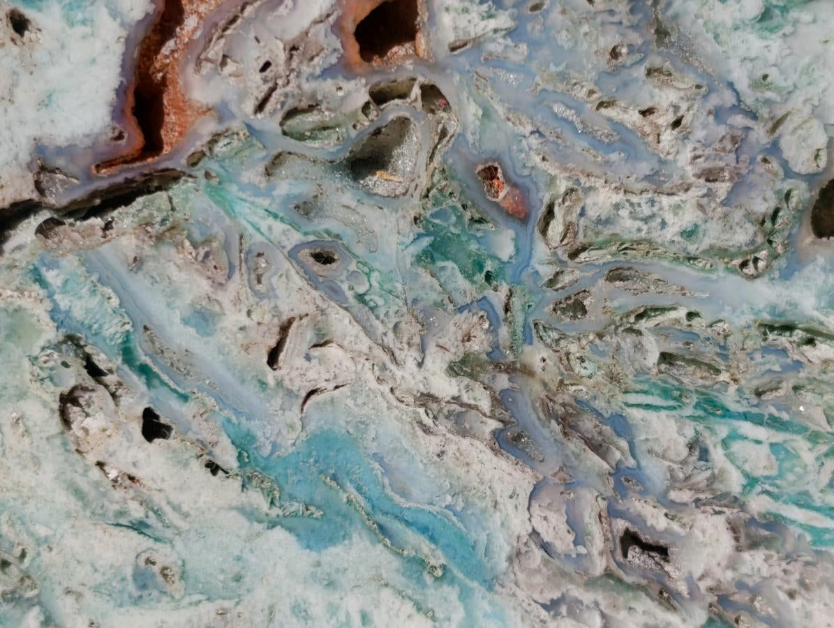 Polished One Side Great Dyke Mtorolite Chrysoprase Slices x 6 From Great Dyke Mountain Range, Zimbabwe - Toprock Gemstones and Minerals 