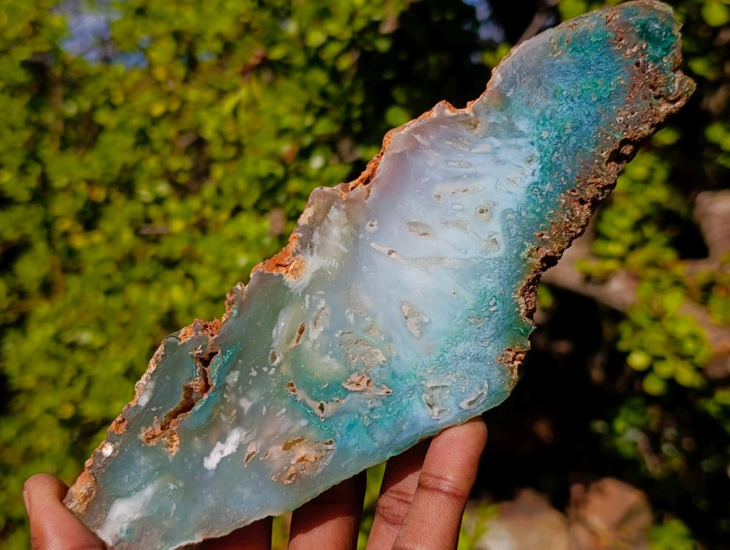 Polished One Side Great Dyke Mtorolite Chrysoprase Slices x 6 From Great Dyke Mountain Range, Zimbabwe - Toprock Gemstones and Minerals 