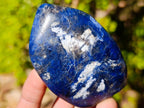 Polished Dumortierite Standing Display Pieces x 12 From Madagascar - Toprock Gemstones and Minerals 