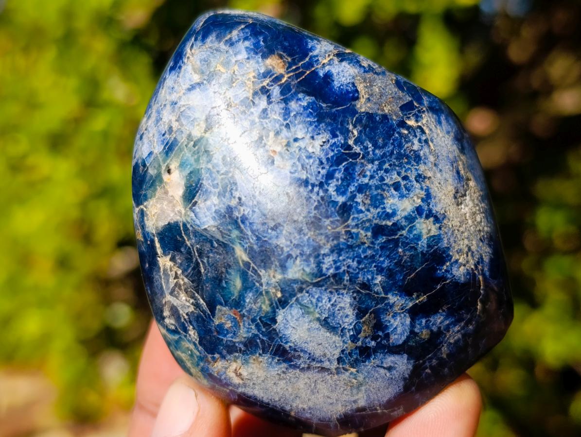 Polished Dumortierite Standing Display Pieces x 12 From Madagascar - Toprock Gemstones and Minerals 