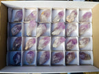 Natural Jacaranda Amethyst Single Crystals x 24 From Mumbwa, Zambia - Toprock Gemstones and Minerals 