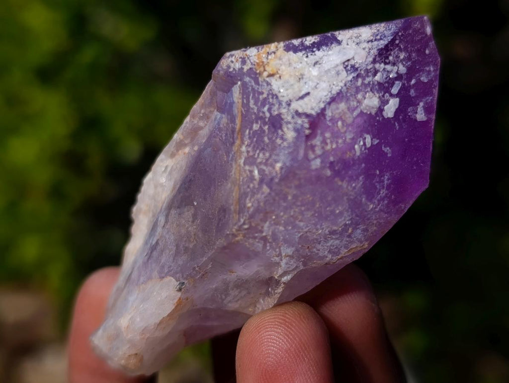 Natural Jacaranda Amethyst Single Crystals x 24 From Mumbwa, Zambia - Toprock Gemstones and Minerals 