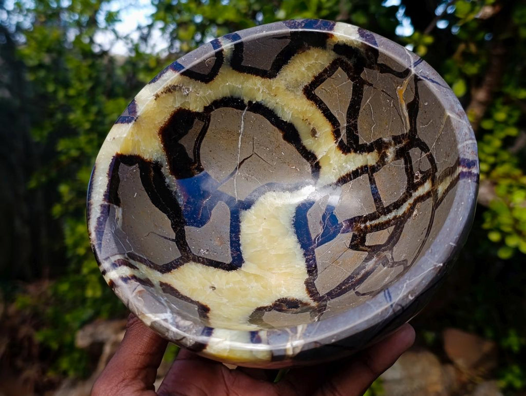 Polished Large Septerye Bowl x 1 From Mahajanga, Madagascar - Toprock Gemstones and Minerals 