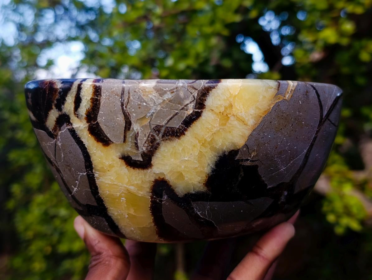 Polished Large Septerye Bowl x 1 From Mahajanga, Madagascar - Toprock Gemstones and Minerals 