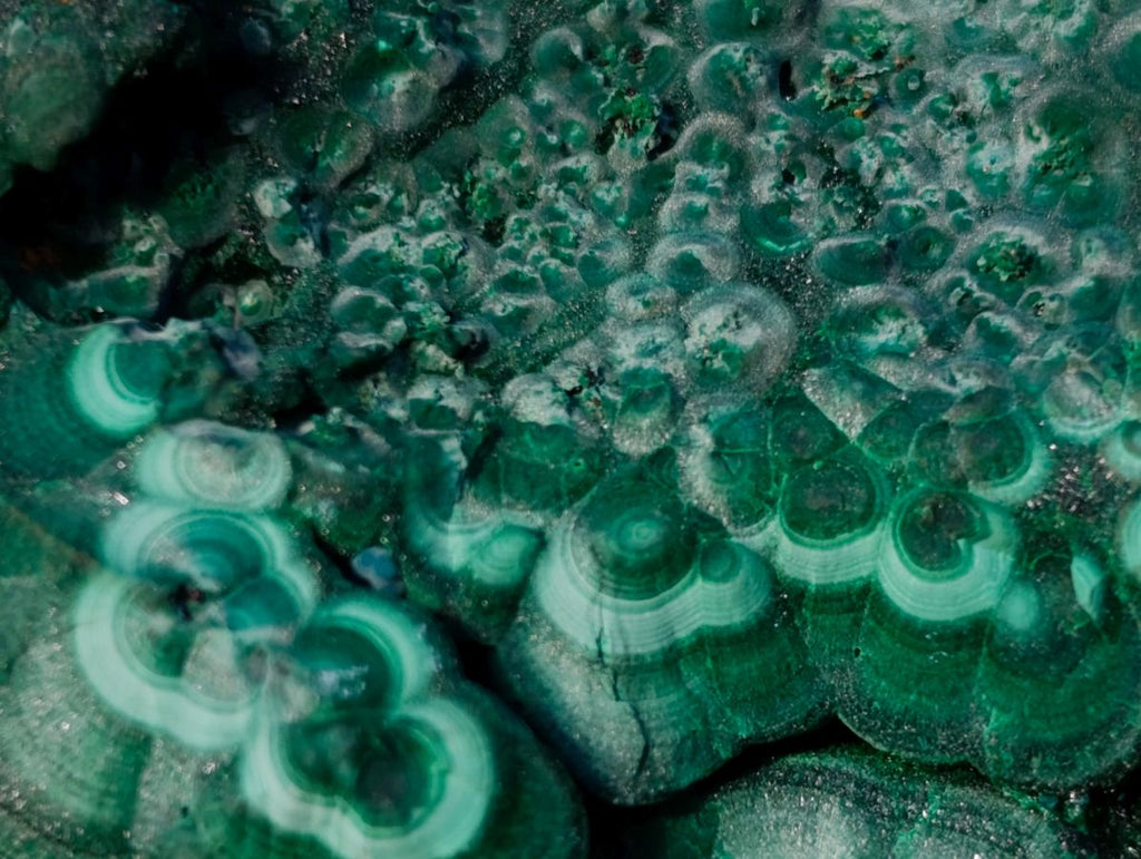 Natural Botryoidal Malachite Specimens x 5 From Congo - Toprock Gemstones and Minerals 
