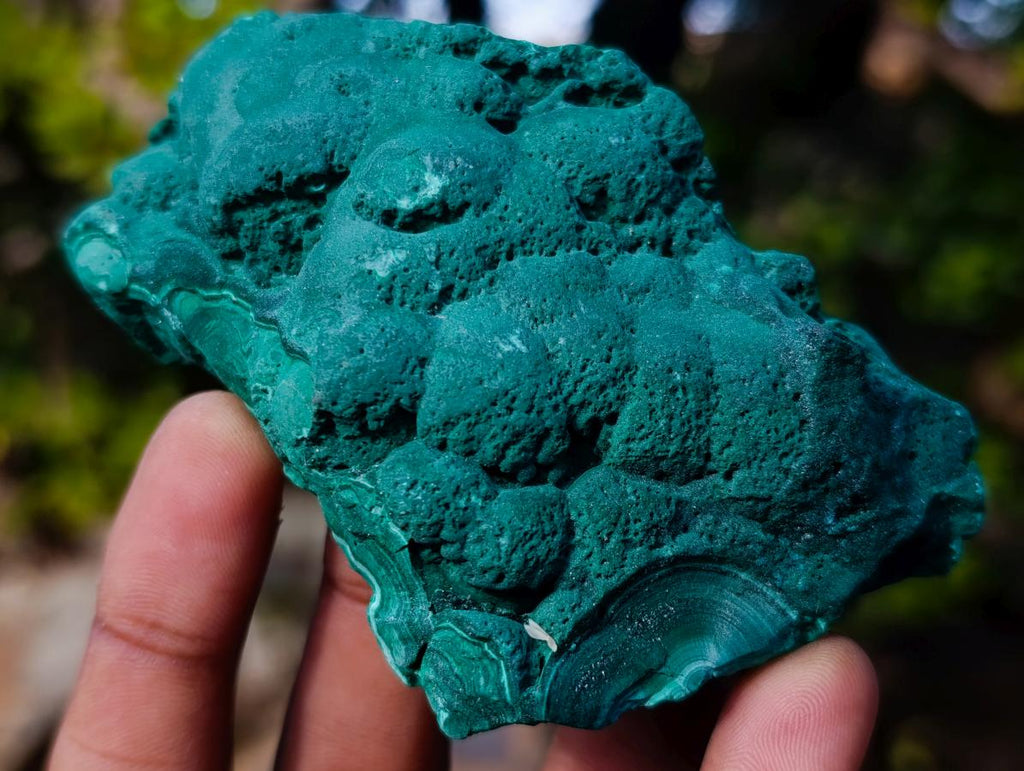 Natural Botryoidal Malachite Specimens x 5 From Congo - Toprock Gemstones and Minerals 