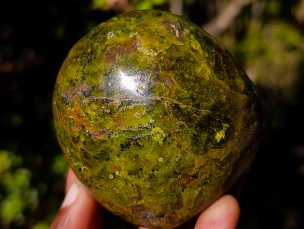 Polished Green Opal Standing Display Pieces x 3 From Betroka, Madagascar - Toprock Gemstones and Minerals 