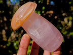Polished Large Gemmy Rose Quartz Mushrooms x 4 From Madagascar - Toprock Gemstones and Minerals 