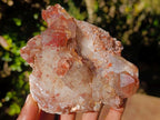 Natural Red Hematoid Quartz Crystal Clusters x 4 From Karoi, Zimbabwe - Toprock Gemstones and Minerals 