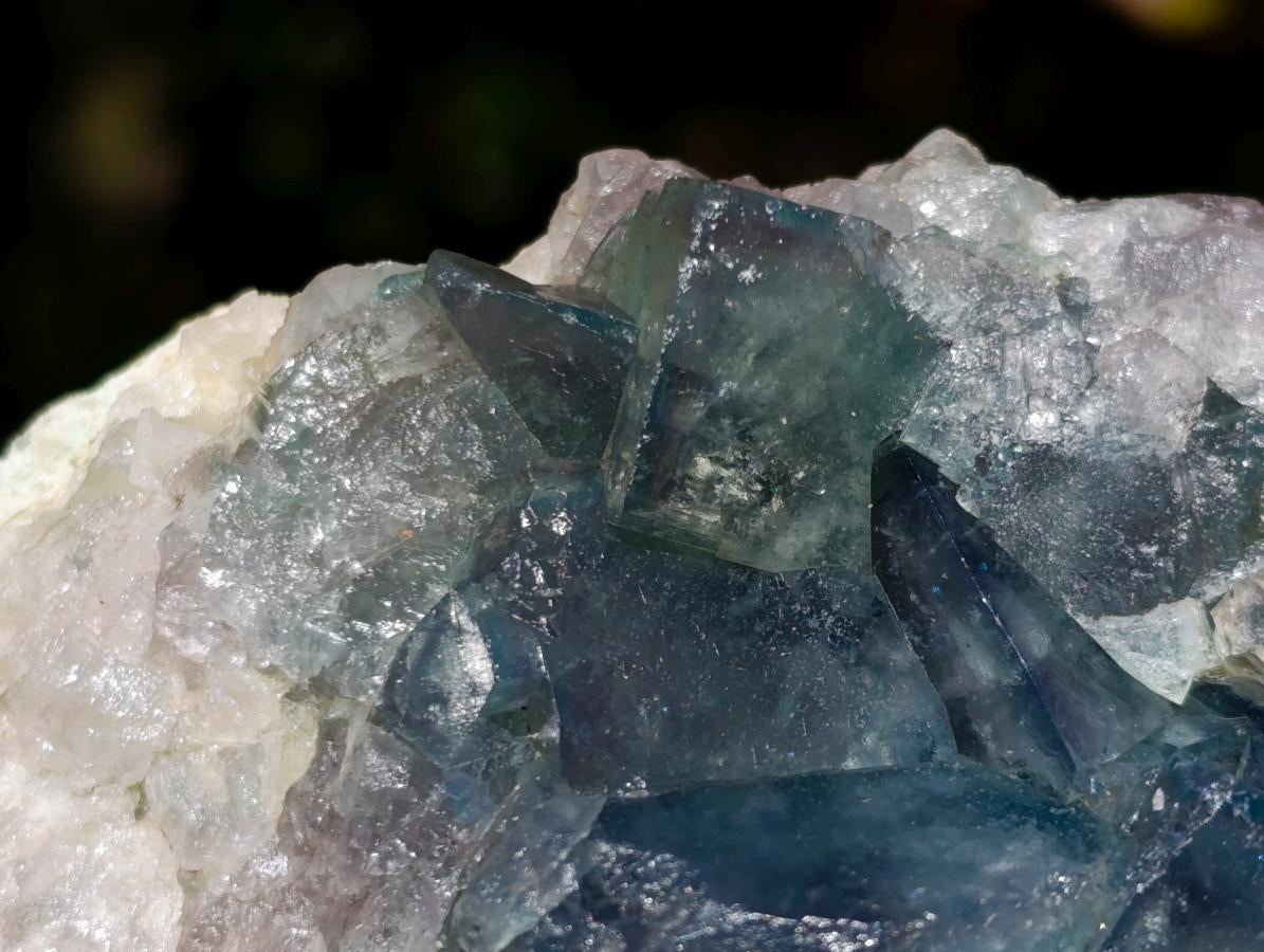 Natural Cabinet Size Green Cubic Fluorite Specimens x 3 From Mandrosonoro, Madagascar - Toprock Gemstones and Minerals 